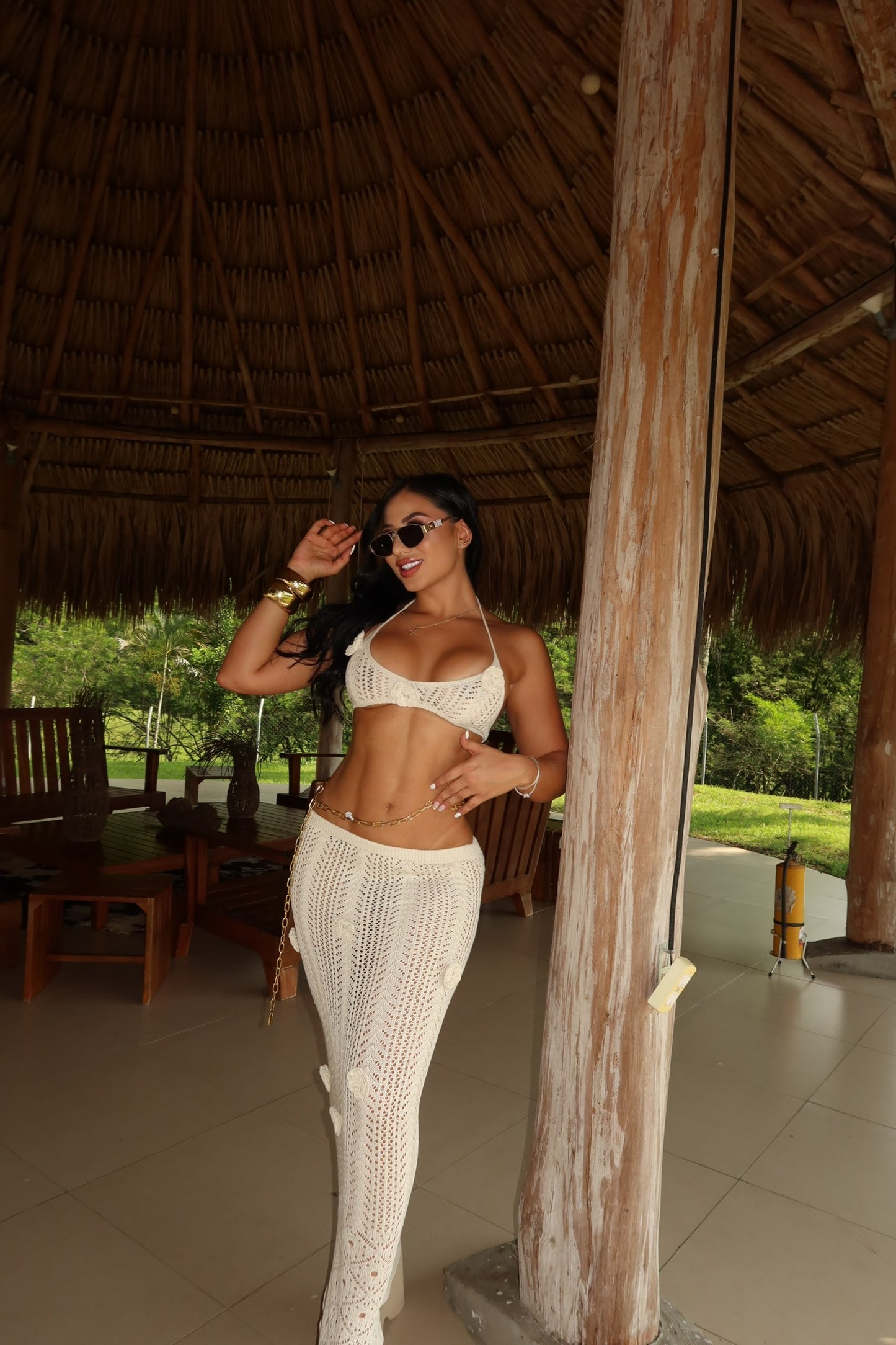 SET TEJIDO # 2 FLORES