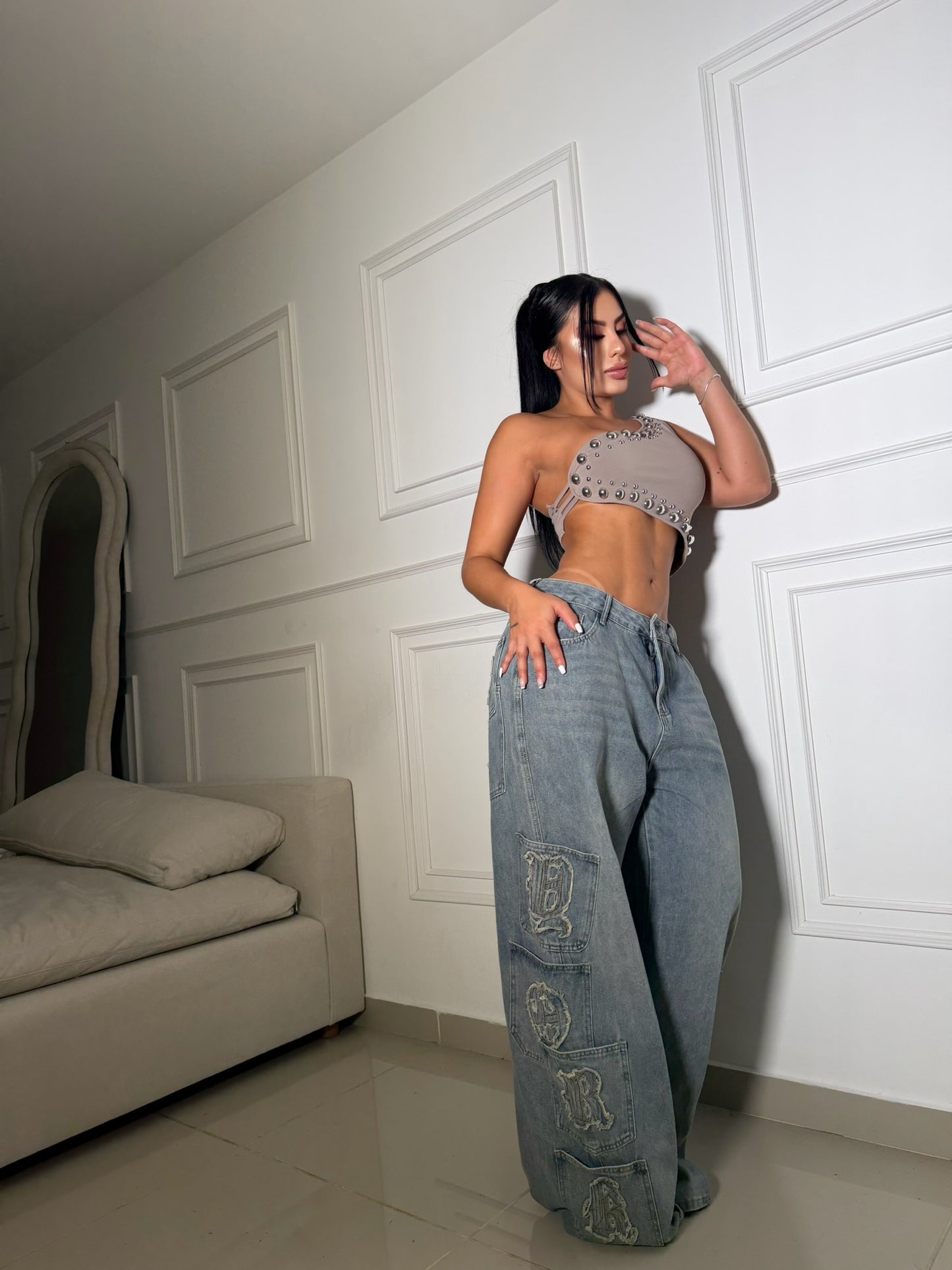 BLUSA DE MEDIO HOMBRO