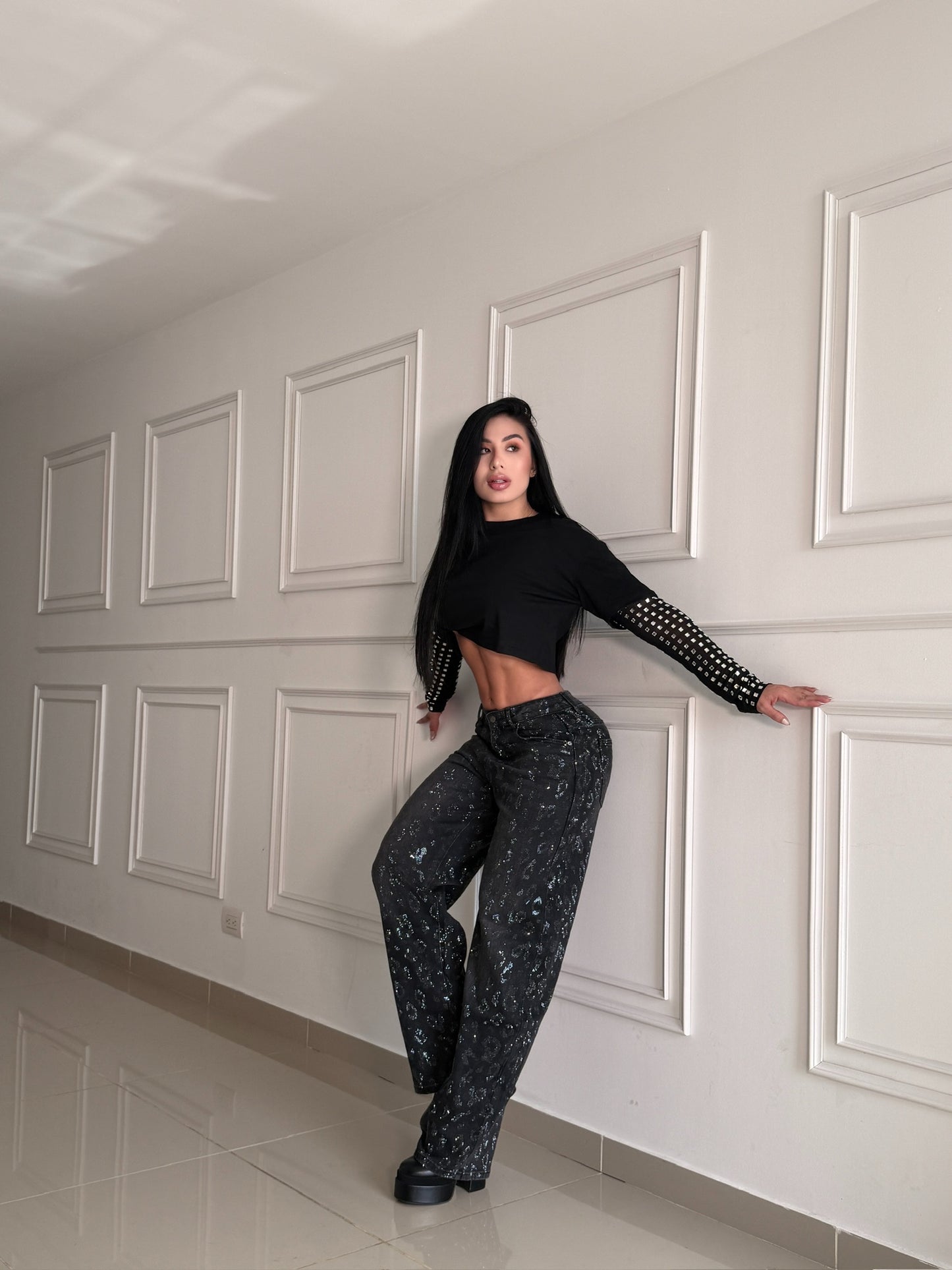 609793 BLUSA MANGA LARGA