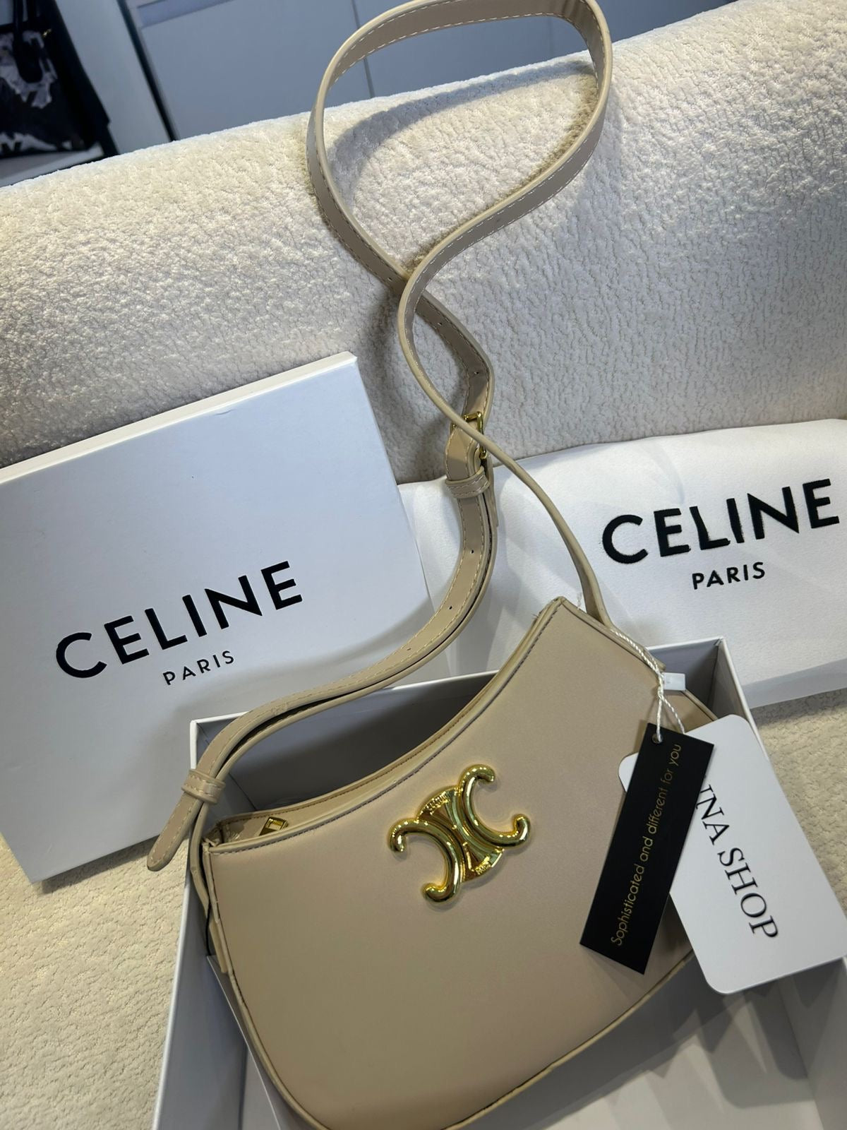 BOLSO CELINE BEIGE