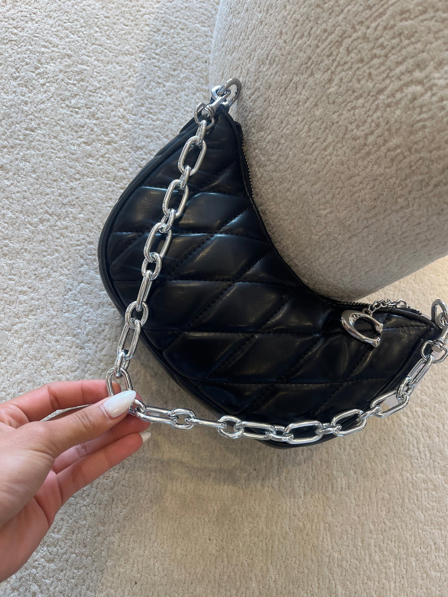 BOLSO COACH BLANCO Y NEGRO