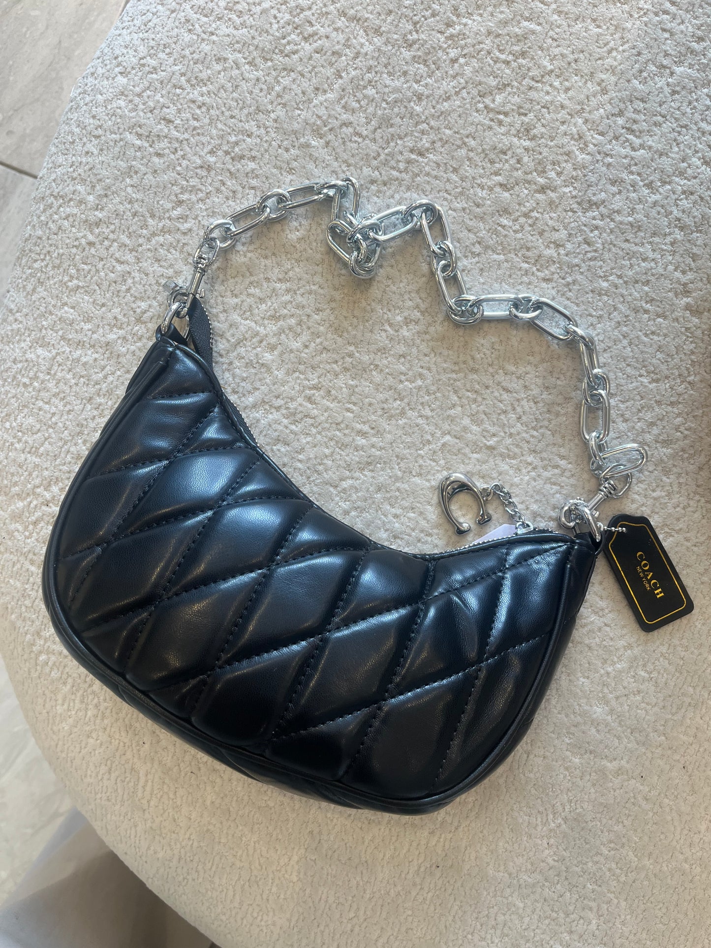 BOLSO COACH BLANCO Y NEGRO