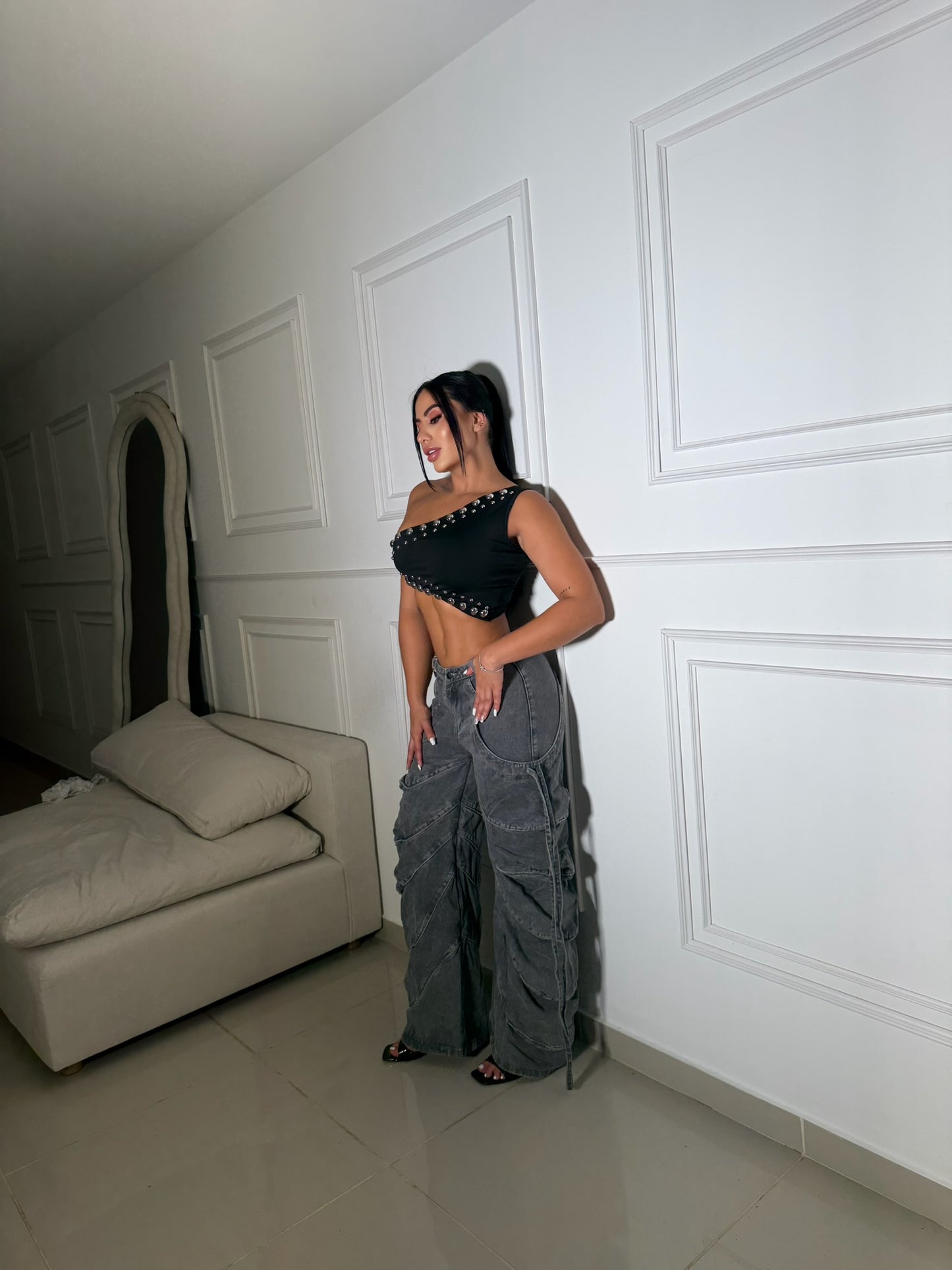 BLUSA DE MEDIO HOMBRO