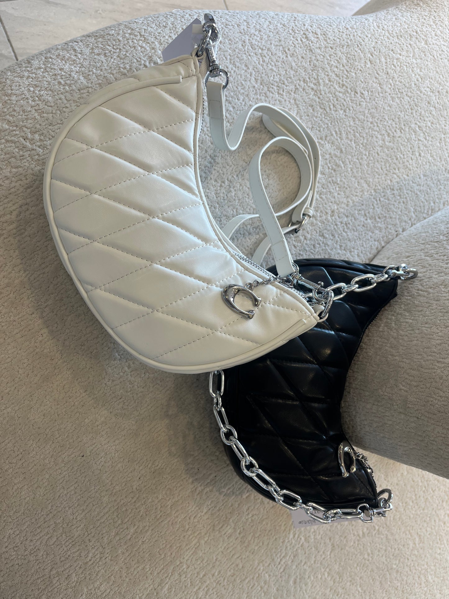 BOLSO COACH BLANCO Y NEGRO