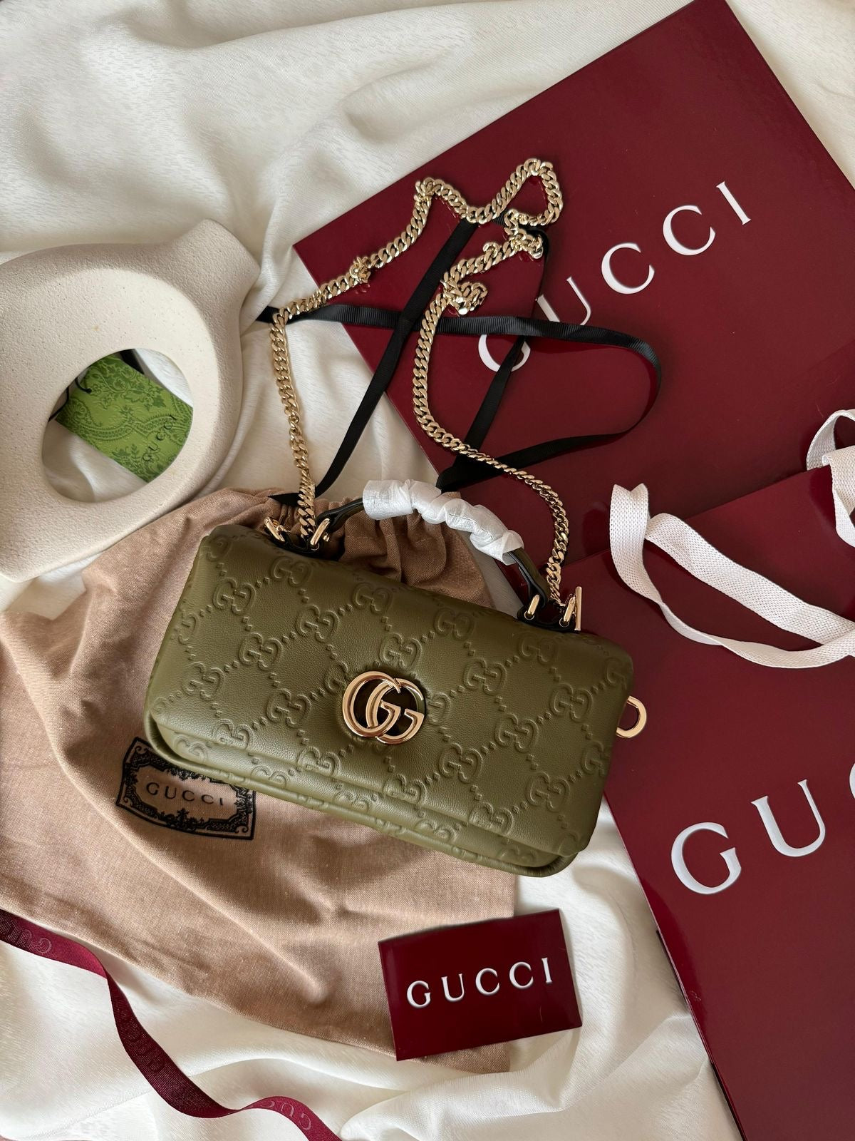 GUCCI TOP VERDE/NEGRO