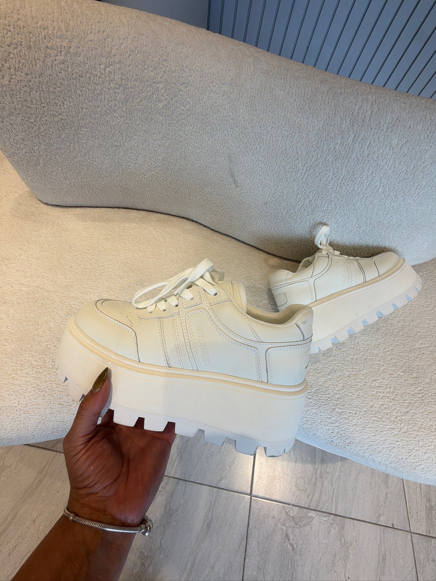 TENIS PLATAFORMA BLANCOS