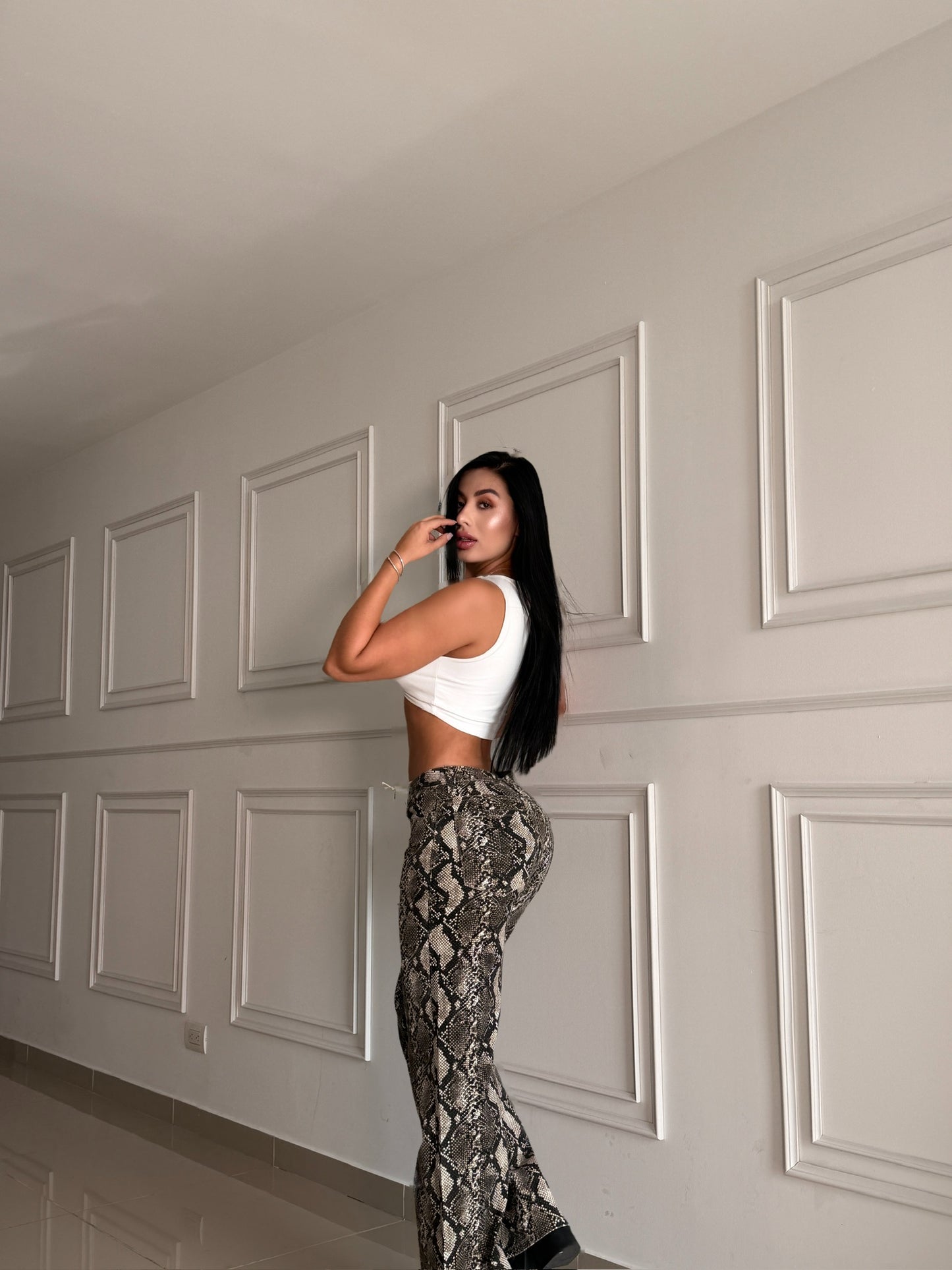 JW8183 PANTALÓN SERPIENTE