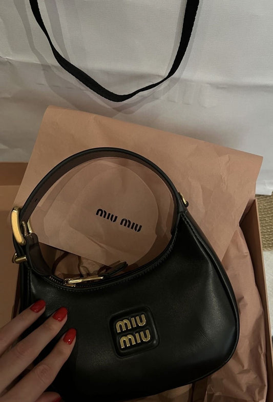 BOLSO MIU MIU NEGRO LISO