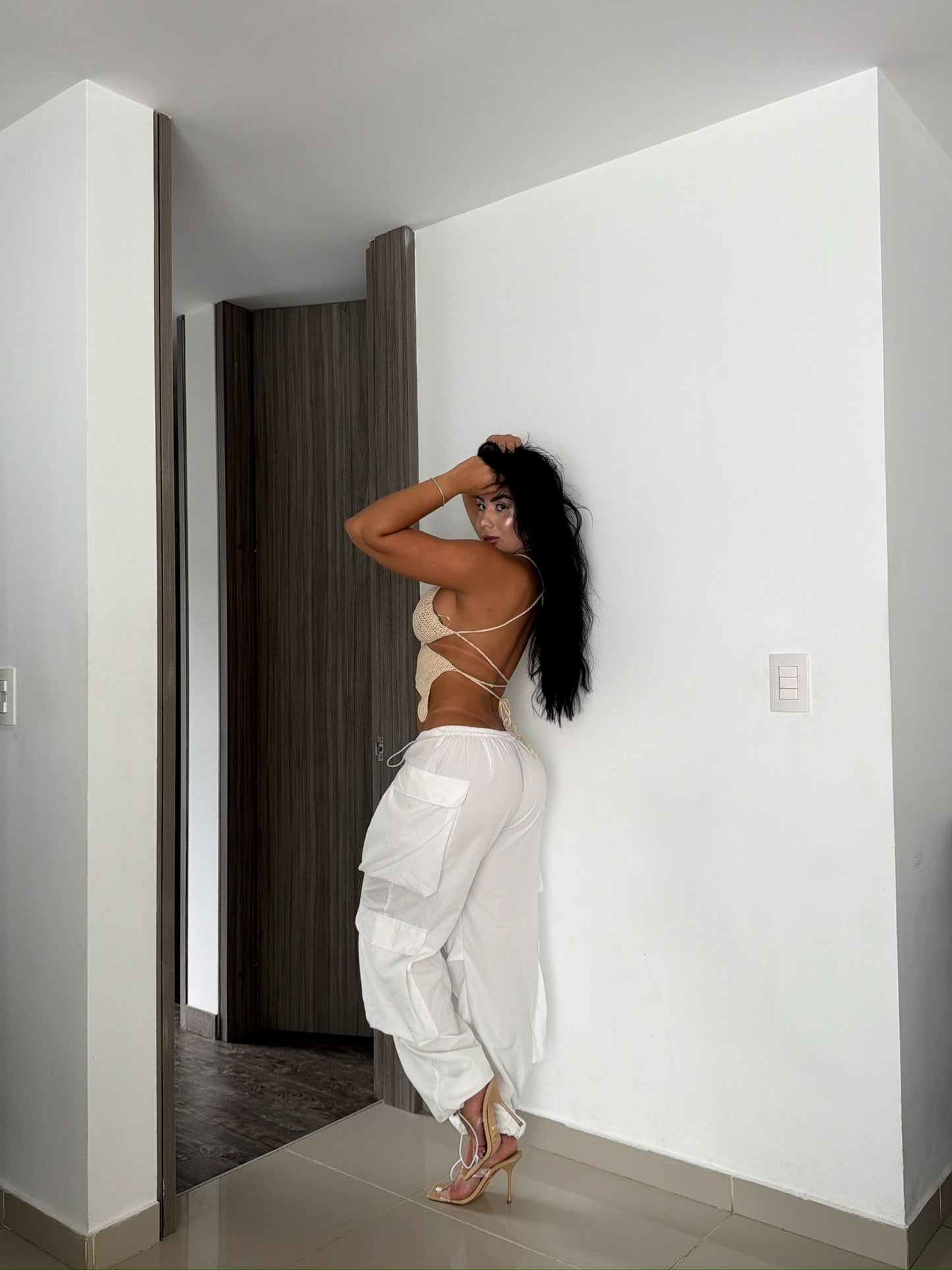 BROCHE CARGO PANTALÓN TELA