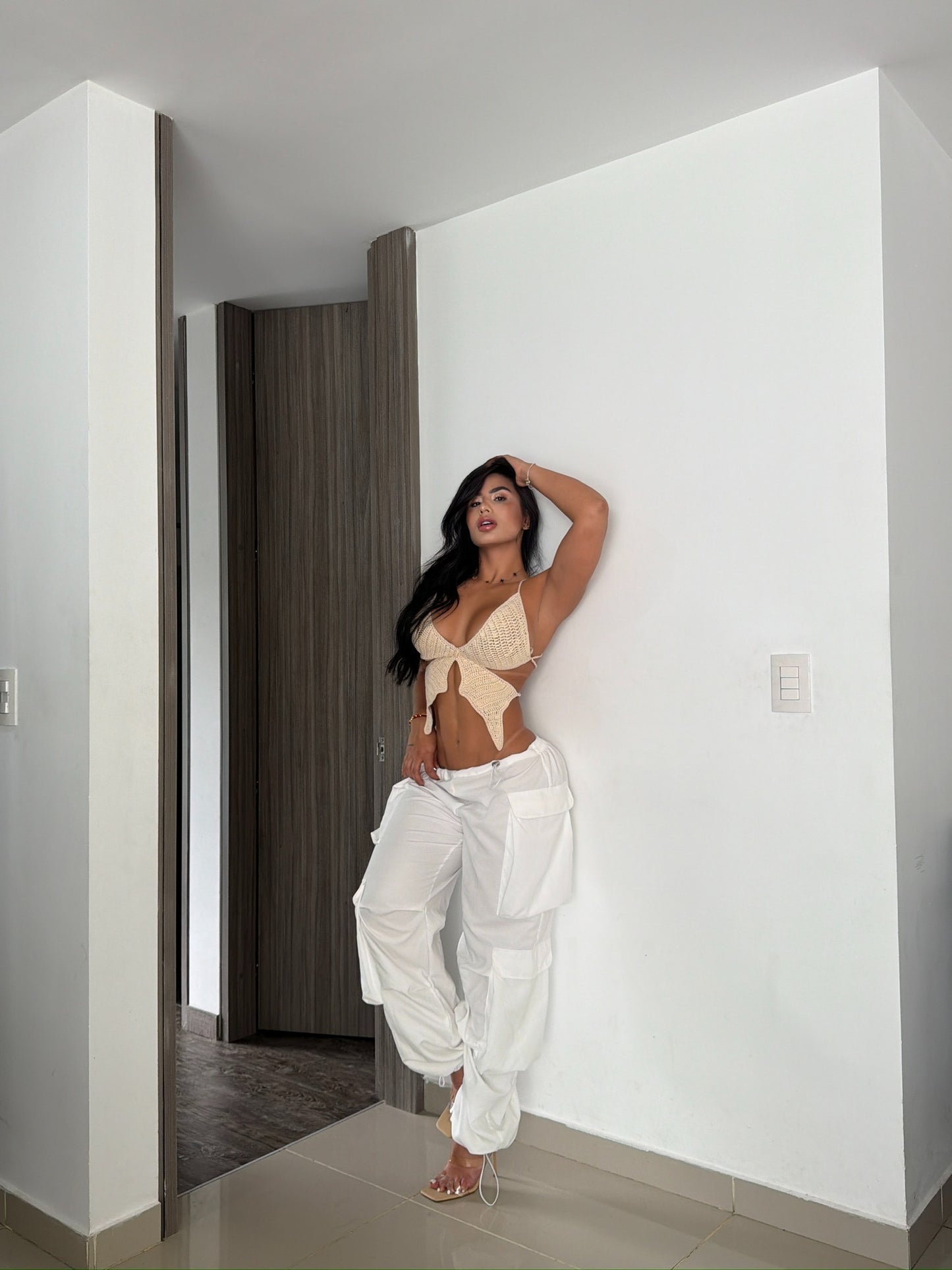 BROCHE CARGO PANTALÓN TELA