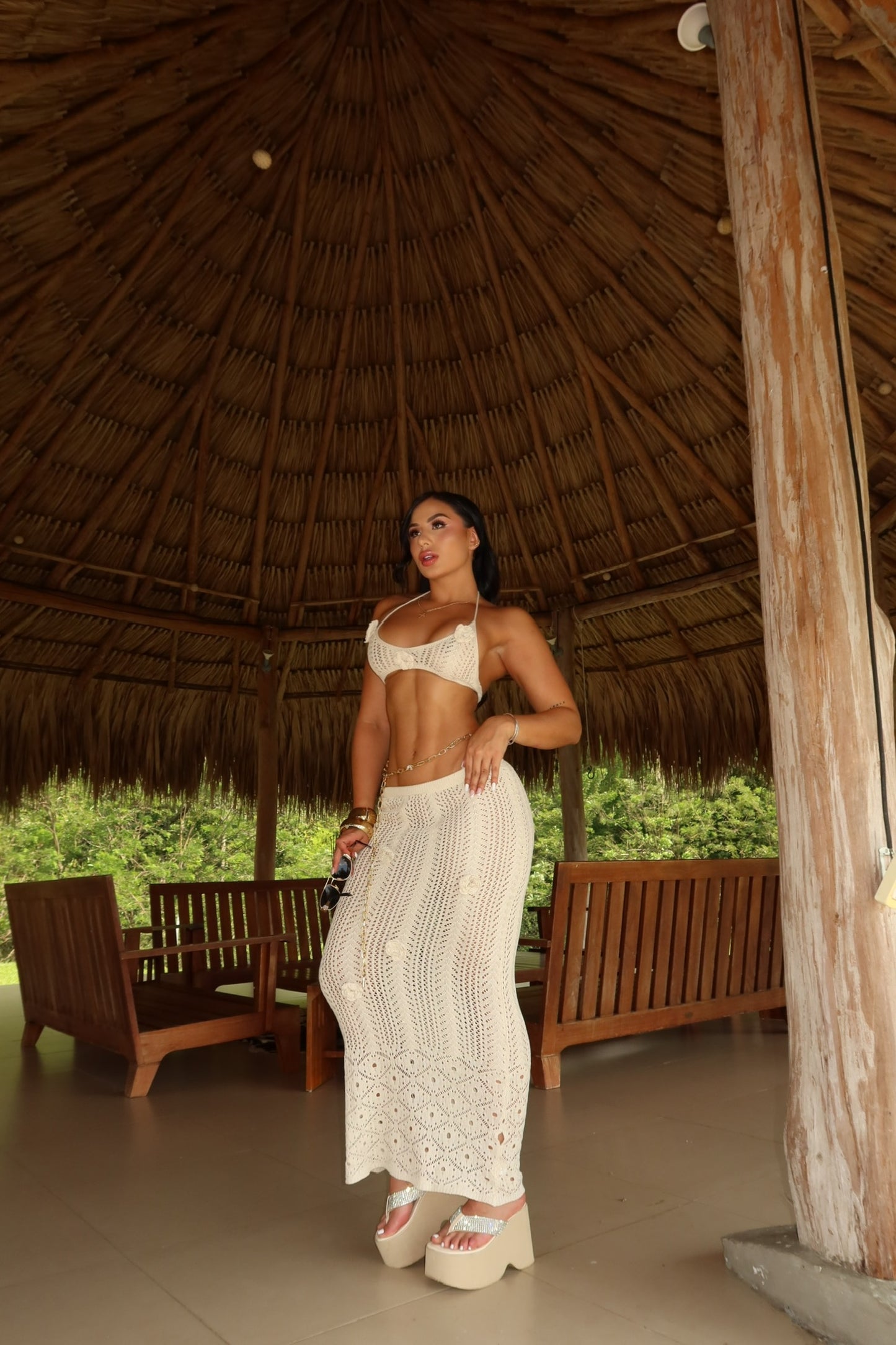 SET TEJIDO # 2 FLORES