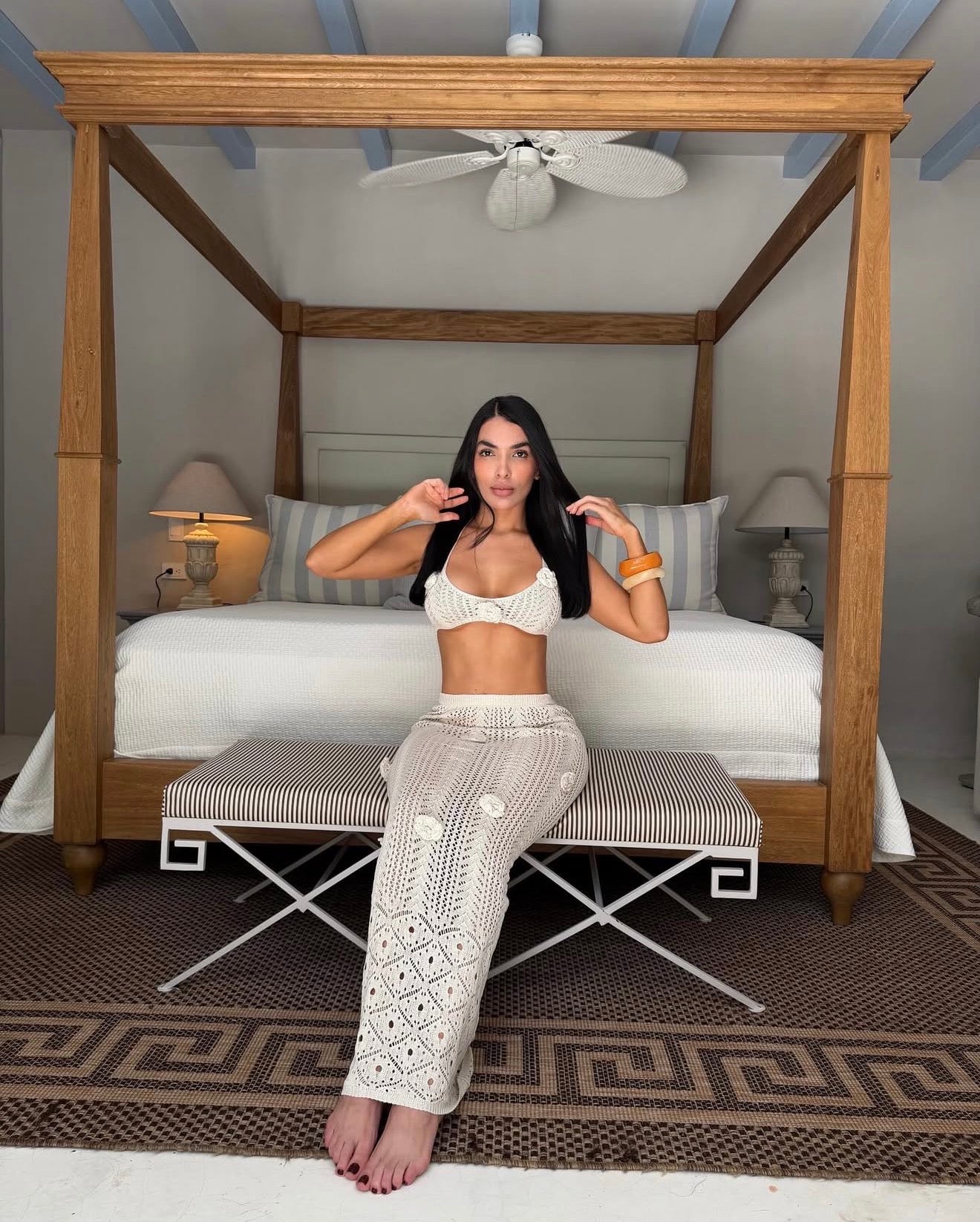 SET TEJIDO # 2 FLORES