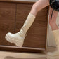 BOTAS RECTAS LARGAS BEIGE